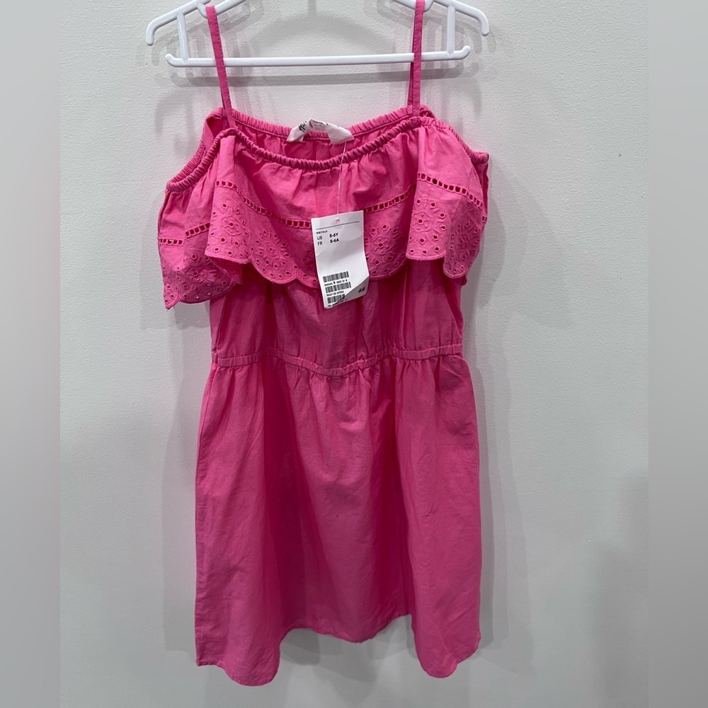 H&M Girls Eyelet Summer Dress NWT